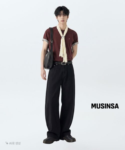 LEIRE（ルアール）の「エブリデイカーブドパンツ[ブラック]（デニムパンツ・メンズ・その他・MEDIUM/LARGE/X-LARGE）」の15枚目の写真