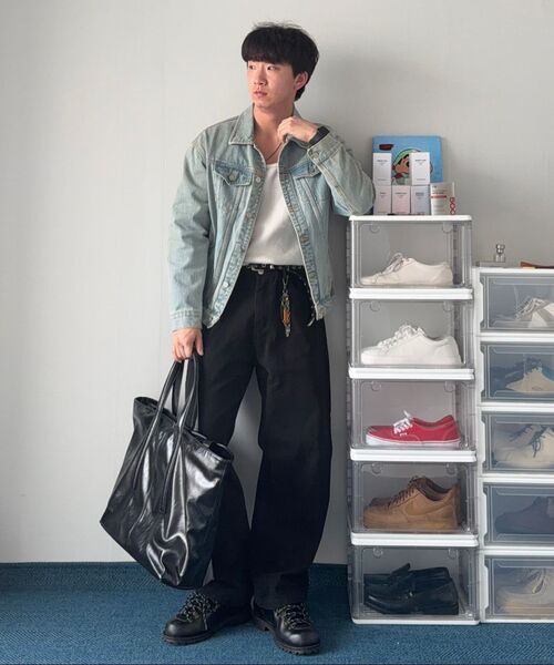 LEIRE（ルアール）の「エブリデイカーブドパンツ[ブラック]（デニムパンツ・メンズ・その他・MEDIUM/LARGE/X-LARGE）」の12枚目の写真