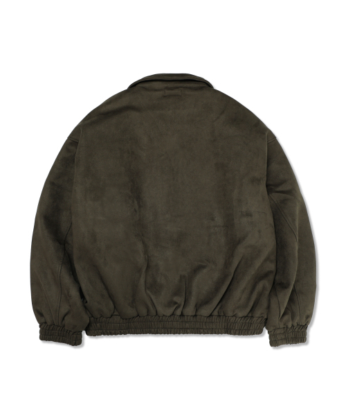 And Again（アンドアゲイン）の「ミニマルスエードカラーブルゾン（カーキ）（MA-1・メンズ・その他・FREE）」の2枚目の写真