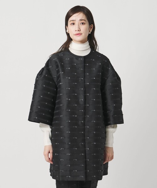 リボン カットジャガード コート（その他アウター）｜UNITED ARROWS