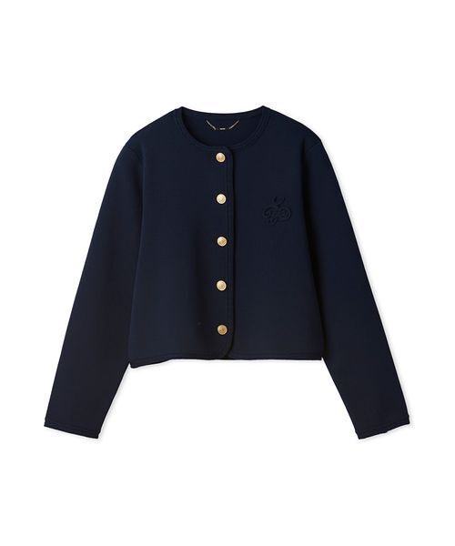 CELFORD(セルフォード)の「トリム総針カーディガン(カーディガン/ボレロ・レディース・その他/オフホワイト/ダークネイビー・F)」の2枚目の写真