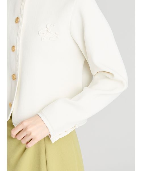 CELFORD(セルフォード)の「トリム総針カーディガン(カーディガン/ボレロ・レディース・その他/オフホワイト/ダークネイビー・F)」の10枚目の写真