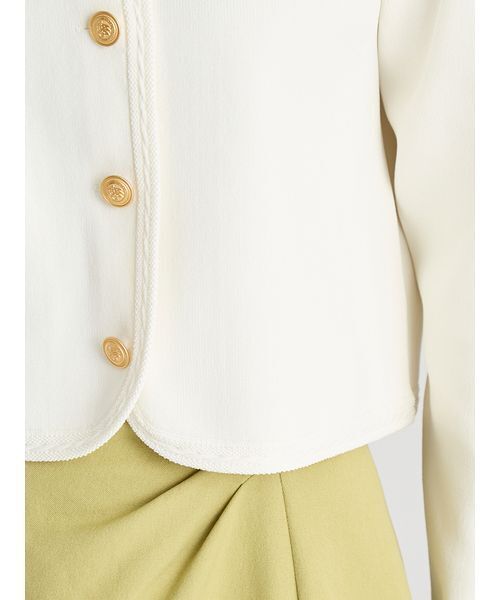 CELFORD(セルフォード)の「トリム総針カーディガン(カーディガン/ボレロ・レディース・その他/オフホワイト/ダークネイビー・F)」の12枚目の写真