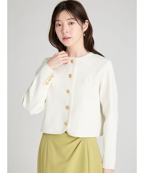 CELFORD(セルフォード)の「トリム総針カーディガン(カーディガン/ボレロ・レディース・その他/オフホワイト/ダークネイビー・F)」の13枚目の写真