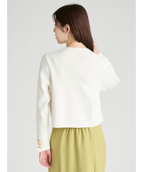 CELFORD(セルフォード)の「トリム総針カーディガン(カーディガン/ボレロ・レディース・その他/オフホワイト/ダークネイビー・F)」の16枚目の写真