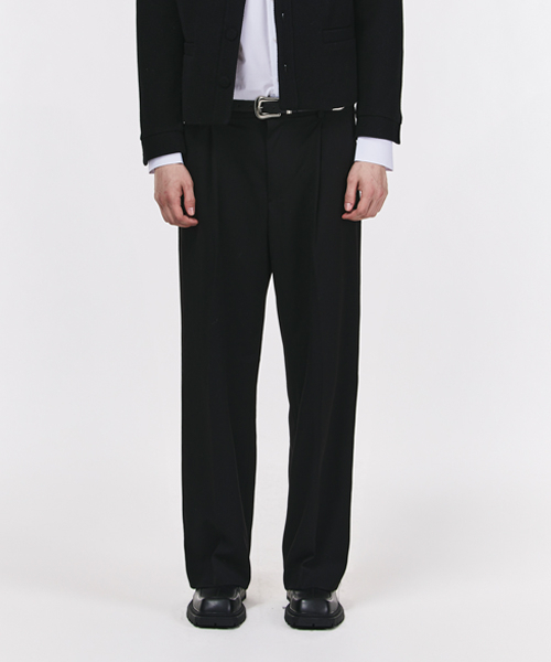 THE GREATEST（ザ　グレイテスト）の「Semi-wide Slacks Black（スラックス・メンズ・その他・FREE）」の2枚目の写真