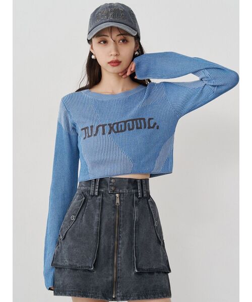 MURUA(ムルーア)の「パッチロゴスタッズキャップ(キャップ・レディース・ベージュ/ブラック/ブルー・FREE)」の10枚目の写真