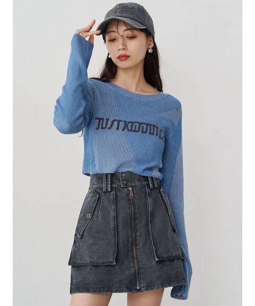 MURUA(ムルーア)の「パッチロゴスタッズキャップ(キャップ・レディース・ベージュ/ブラック/ブルー・FREE)」の11枚目の写真