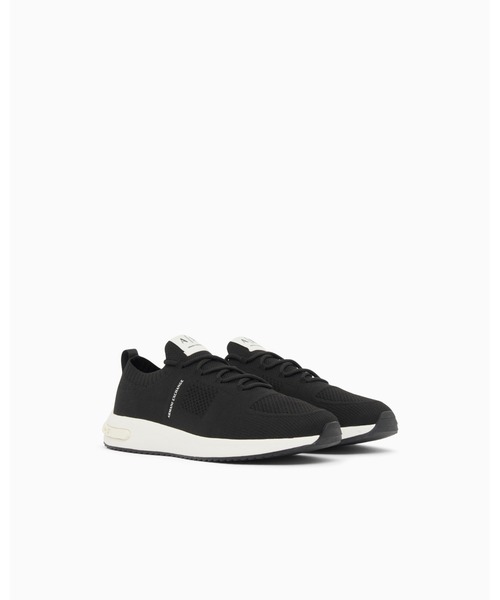 ARMANI EXCHANGE(アルマーニエクスチェンジ)の「【A|X アルマーニ エクスチェンジ】AXロゴ ソックススニーカー(スニーカー・メンズ・オフホワイト/ブラック・9/8.5/6/8/7.5/7/6.5)」の3枚目の写真