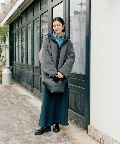 RIVE DROITE（リヴドロワ）の「【RIMH（リムエイチ）】バックフレアショートシャツ（シャツ/ブラウス・レディース・ブルー/サックスブルー・FREE）」の12枚目の写真