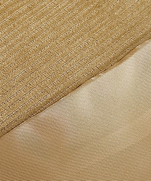 DAY CLOSET（デイ クローゼット）の「【2WAYスタンドカラー】裾ゴムと袖タックで引き締めシルエット。長袖 スナップボタン×ジップ コーデュロイ ジャケット レディース（ブルゾン・レディース・ベージュ/チャコールグレー・FREE）」の19枚目の写真