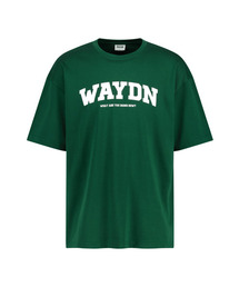 WAYDN（ウェイドゥン）の「Rounding Logo Oversized Fit Short-Sleeved Green（Tシャツ/カットソー）」