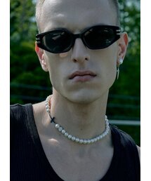 AG47（エイジー47）の「B.W.P Necklace-04 Cross Pendent pearl 8mm（ネックレス）」