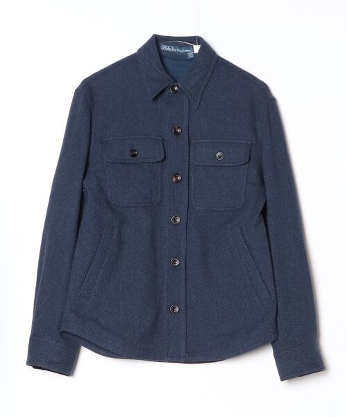 ウールブレンド ヘリンボーン ジャケット（カバーオール）｜POLO RALPH
