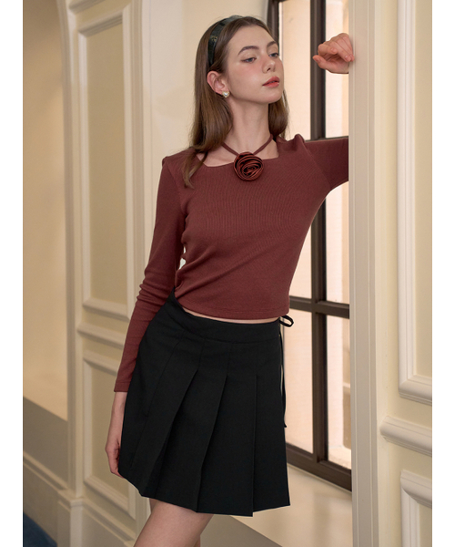 RILEY Pleats Wrap Skirt(Riley)_BLACK