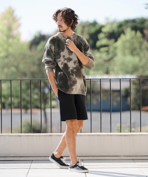 CAMBIO(カンビオ)の「mn3218- Spot Dyed Like Print Knit Pullover ニット(PF-261-001)(ニット/セーター・メンズ・ブラック/グレー・M/L)」の13枚目の写真