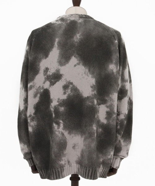 CAMBIO(カンビオ)の「mn3218- Spot Dyed Like Print Knit Pullover ニット(PF-261-001)(ニット/セーター・メンズ・ブラック/グレー・M/L)」の19枚目の写真