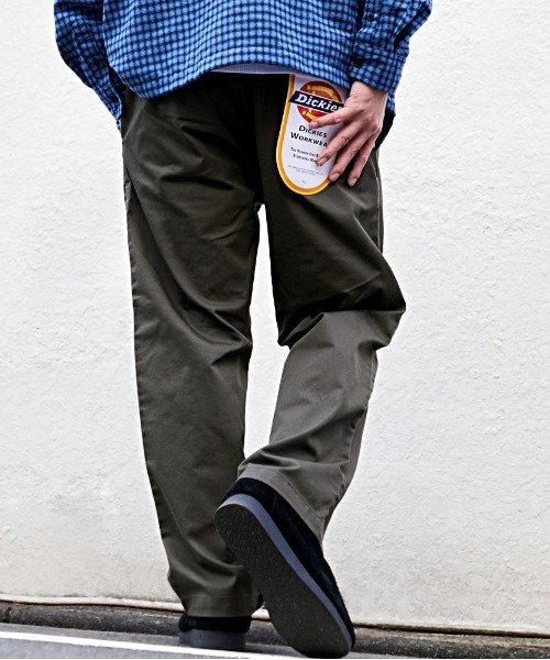 Dickies（ディッキーズ）の「『Dickies/ディッキーズ』TCツイル/デニムワイドストレート（デニムパンツ・メンズ・カーキ/ベージュ/ブラック/ブラック系1/ブルー系1/チャコールグレー・L/M/LL）」の5枚目の写真