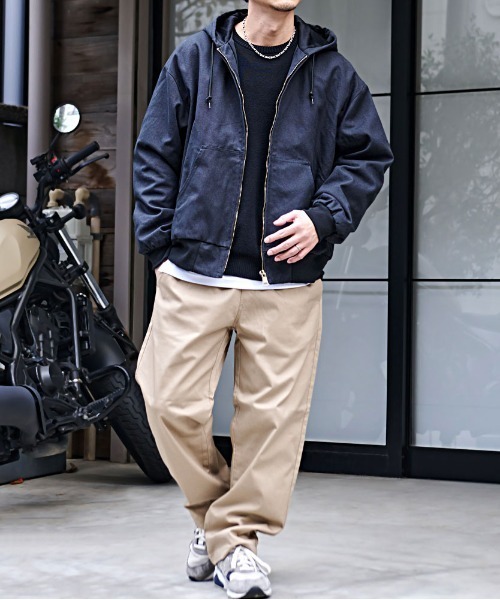 Dickies（ディッキーズ）の「『Dickies/ディッキーズ』TCツイル/デニムワイドストレート（デニムパンツ・メンズ・カーキ/ベージュ/ブラック/ブラック系1/ブルー系1/チャコールグレー・L/M/LL）」の21枚目の写真