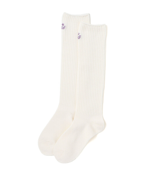 ZIDDY（ジディ）の「ルーズソックス(19~24cm)（ソックス/靴下・キッズ・ホワイト/パープル・24.0cm/21.0cm）」の4枚目の写真
