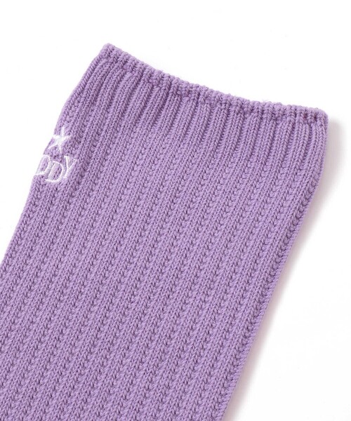 ZIDDY（ジディ）の「ルーズソックス(19~24cm)（ソックス/靴下・キッズ・ホワイト/パープル・24.0cm/21.0cm）」の8枚目の写真