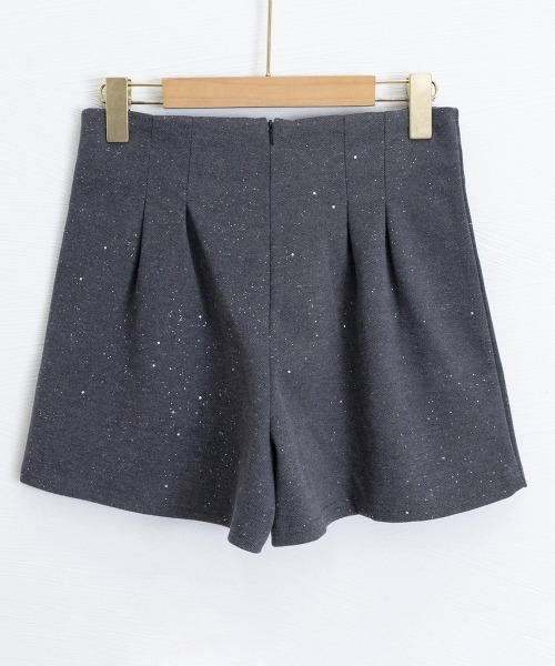 Miniministore(ミニミニストア)の「ラメツイード風ショートパンツハイウエスト(その他パンツ・レディース・ブラック/ダークグレー・M/S/L)」の8枚目の写真