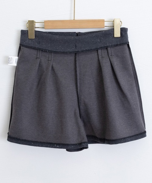 Miniministore(ミニミニストア)の「ラメツイード風ショートパンツハイウエスト(その他パンツ・レディース・ブラック/ダークグレー・M/S/L)」の9枚目の写真