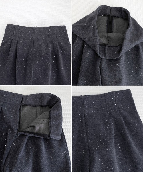 Miniministore(ミニミニストア)の「ラメツイード風ショートパンツハイウエスト(その他パンツ・レディース・ブラック/ダークグレー・M/S/L)」の3枚目の写真