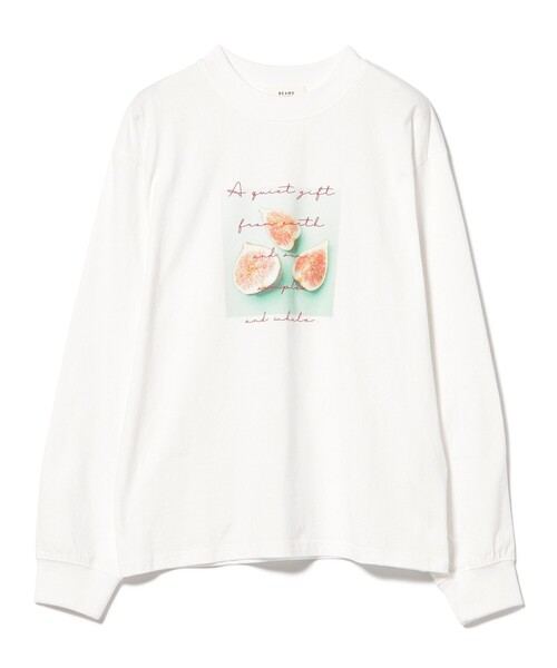 BEAMS HEART(ビームスハート)の「フルーツ ロゴプリントT(Tシャツ/カットソー・レディース・ホワイト系その他5/ブラック/チャコールグレー/オフホワイト・FREE)」の16枚目の写真