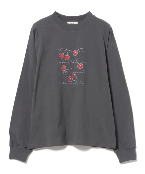 BEAMS HEART(ビームスハート)の「フルーツ ロゴプリントT(Tシャツ/カットソー・レディース・ホワイト系その他5/ブラック/チャコールグレー/オフホワイト・FREE)」の13枚目の写真