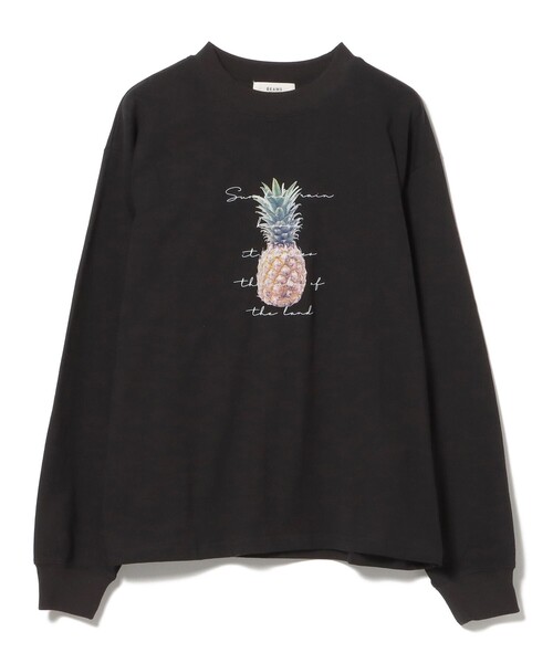 BEAMS HEART(ビームスハート)の「フルーツ ロゴプリントT(Tシャツ/カットソー・レディース・ホワイト系その他5/ブラック/チャコールグレー/オフホワイト・FREE)」の8枚目の写真
