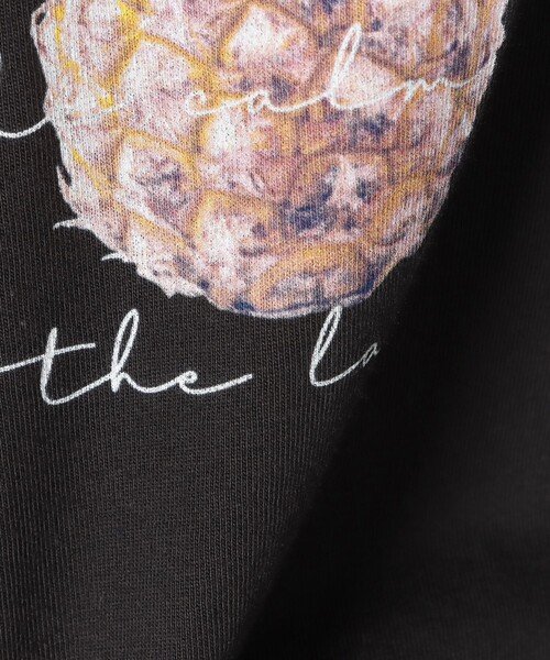 BEAMS HEART(ビームスハート)の「フルーツ ロゴプリントT(Tシャツ/カットソー・レディース・ホワイト系その他5/ブラック/チャコールグレー/オフホワイト・FREE)」の6枚目の写真