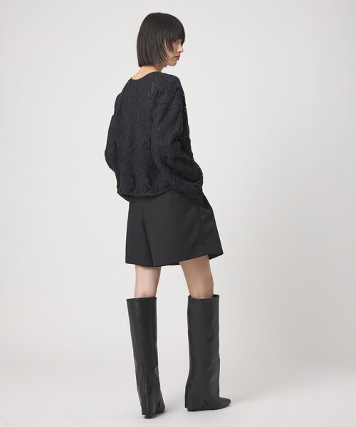 EMMEL REFINES（エメルリファインズ）の「＜EMMEL REFINES＞EM シシュウレース 2WAY ブラウス（シャツ/ブラウス・レディース・オフホワイト/ブラック・FREE）」の7枚目の写真