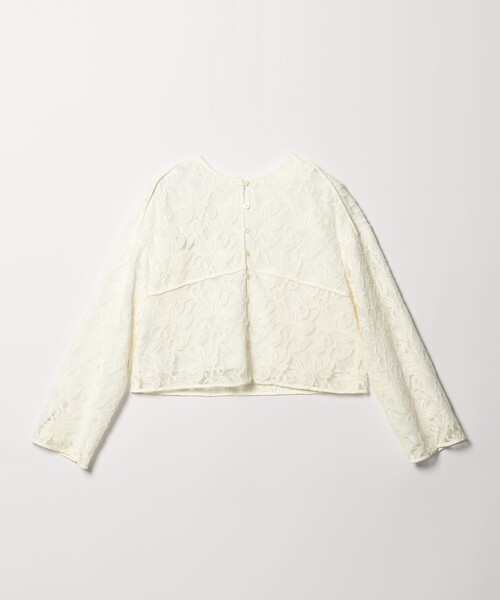 EMMEL REFINES（エメルリファインズ）の「＜EMMEL REFINES＞EM シシュウレース 2WAY ブラウス（シャツ/ブラウス・レディース・オフホワイト/ブラック・FREE）」の8枚目の写真