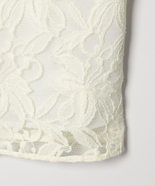 EMMEL REFINES（エメルリファインズ）の「＜EMMEL REFINES＞EM シシュウレース 2WAY ブラウス（シャツ/ブラウス・レディース・オフホワイト/ブラック・FREE）」の11枚目の写真