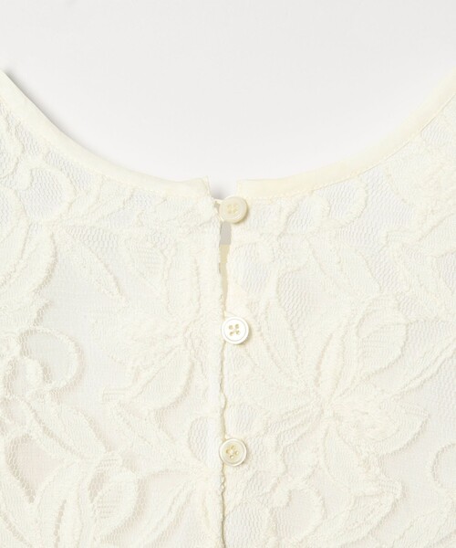 EMMEL REFINES（エメルリファインズ）の「＜EMMEL REFINES＞EM シシュウレース 2WAY ブラウス（シャツ/ブラウス・レディース・オフホワイト/ブラック・FREE）」の12枚目の写真