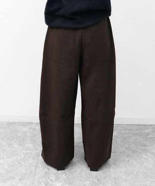 THE CELL.（ザセルドット）の「ツイード調コクーンワイドパンツ　SOFT BRUSHED COCOON WIDE PANTS（その他パンツ・レディース・チャコールグレー/ブラウン・FREE）」の14枚目の写真