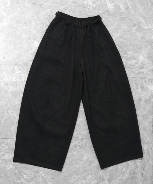 THE CELL.（ザセルドット）の「ツイード調コクーンワイドパンツ　SOFT BRUSHED COCOON WIDE PANTS（その他パンツ・レディース・チャコールグレー/ブラウン・FREE）」の20枚目の写真