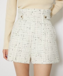 rienda | 【セットアップ対応】ハイウエストツイードショートパンツ 春服(その他パンツ)