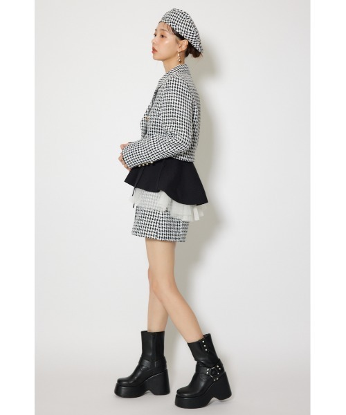 rienda（リエンダ）の「【セットアップ対応】ハイウエストツイードショートパンツ 春服（その他パンツ・レディース・ブラック/ライトブルー/ホワイト・X-SMALL/SMALL/MEDIUM）」の9枚目の写真