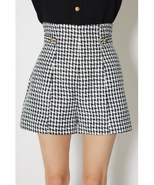 rienda（リエンダ）の「【セットアップ対応】ハイウエストツイードショートパンツ 春服（その他パンツ・レディース・ブラック/ライトブルー/ホワイト・X-SMALL/SMALL/MEDIUM）」の12枚目の写真