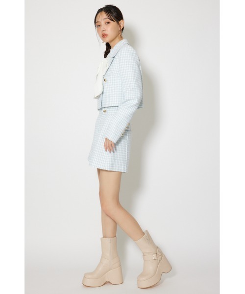 rienda（リエンダ）の「【セットアップ対応】ハイウエストツイードショートパンツ 春服（その他パンツ・レディース・ブラック/ライトブルー/ホワイト・X-SMALL/SMALL/MEDIUM）」の17枚目の写真