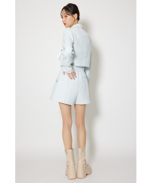rienda（リエンダ）の「【セットアップ対応】ハイウエストツイードショートパンツ 春服（その他パンツ・レディース・ブラック/ライトブルー/ホワイト・X-SMALL/SMALL/MEDIUM）」の18枚目の写真