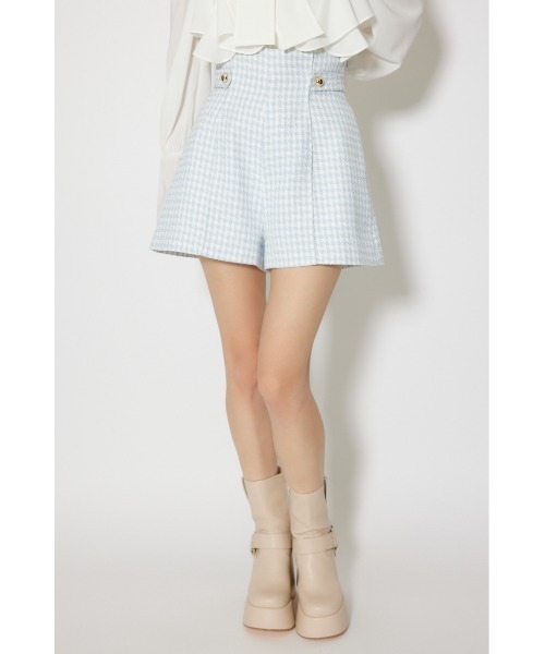 rienda（リエンダ）の「【セットアップ対応】ハイウエストツイードショートパンツ 春服（その他パンツ・レディース・ブラック/ライトブルー/ホワイト・X-SMALL/SMALL/MEDIUM）」の19枚目の写真