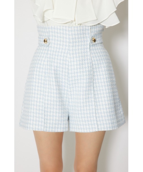 rienda（リエンダ）の「【セットアップ対応】ハイウエストツイードショートパンツ 春服（その他パンツ・レディース・ブラック/ライトブルー/ホワイト・X-SMALL/SMALL/MEDIUM）」の20枚目の写真