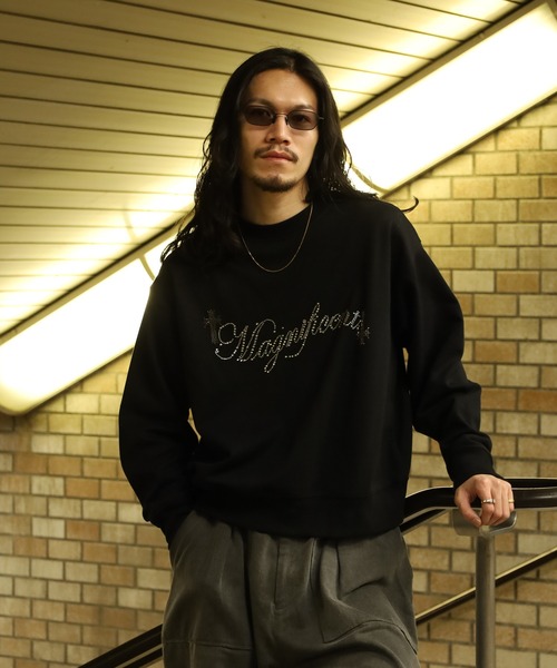 bike star（バイクスター）の「RESHAM ラインストーン羽トレーナー（スウェット・メンズ・ブラック/ホワイト・M/L）」の18枚目の写真