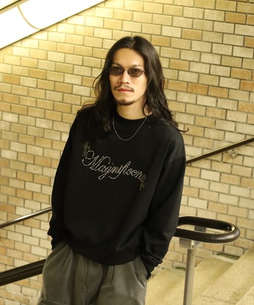 bike star（バイクスター）の「RESHAM ラインストーン羽トレーナー（スウェット・メンズ・ブラック/ホワイト・M/L）」の19枚目の写真