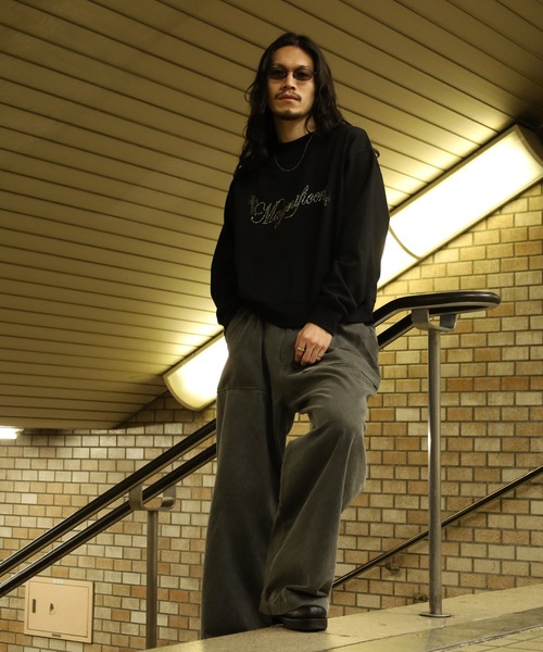 bike star（バイクスター）の「RESHAM ラインストーン羽トレーナー（スウェット・メンズ・ブラック/ホワイト・M/L）」の20枚目の写真