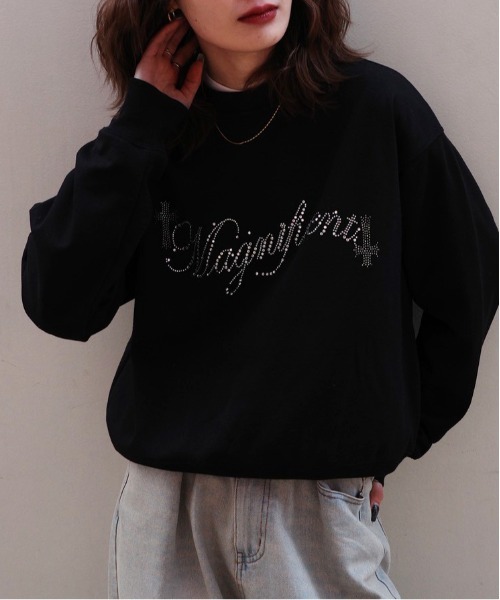 bike star（バイクスター）の「RESHAM ラインストーン羽トレーナー（スウェット・メンズ・ブラック/ホワイト・M/L）」の11枚目の写真