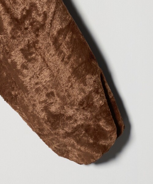 H　BEAUTY&YOUTH UNITED ARROWS（エイチビューティーアンドユースユナイテッドアローズ）の「＜H＞レーヨンシール フード ジップブルゾン（その他アウター・レディース・ブラウン系/ダークグレー・M/S）」の10枚目の写真